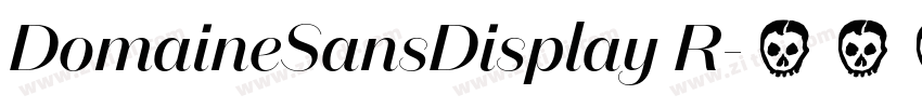 DomaineSansDisplay R字体转换